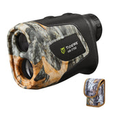 TIDEWE rangefinder in camo angle view for discreet field use with fast distance estimation