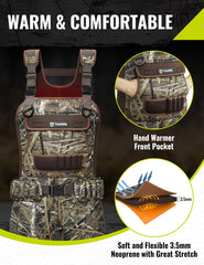 TIDEWE waders non-slip textured soles boost stability on slick terrain