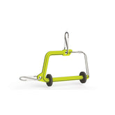 TIEMCO 139014 SA Switch Tippet Holder chartreuse, side view showing compact organization for fly tippets