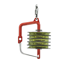 TIEMCO 139014 SA Switch Tippet Holder chartreuse with S-Biners for secure attachment