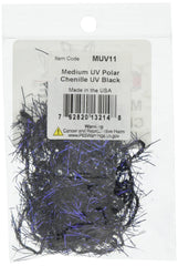 Close-up of UV polar chenille bristles showing texture for body wrapping.