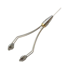 TIEMCO double-arm bobbin closeup shows secure thread control for precise tying.