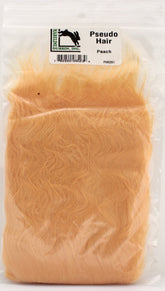 TIEMCO Hareline Pseudo Hair close-up shows fine synthetic fibers for tapered fly ties