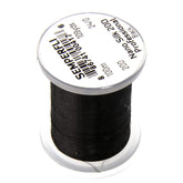 TIEMCO Nano Silk 20D 24/0 Black thread close-up, ultra-strong threading for micro to large flies.