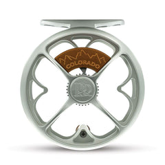 TIEMCO Ross Colorado Matte Platinum 4/5 Reel - front view