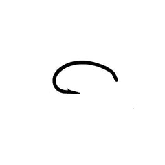 Close-up of TMC 2457 hook showing 2X wide gape, 2X short, 2X heavy wire (Down Eye) in Bronze