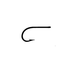 Close-up of Tiemco TMC 800S hook size 08 showing straight eye and heavy wire image 2