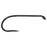 TIEMCO TMC 900BL hook close-up highlights barbless design and bronze forged wire.