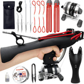 TIETHEKNOT slingshot ergonomic handle for ambidextrous comfort and control.