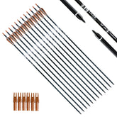 Tiger Archery 30-inch carbon arrow body demonstrates durability for extended practice.