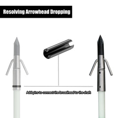 TIGER ARCHERY bowfishing arrow nickel-point durable stainless steel tip for strong penetration