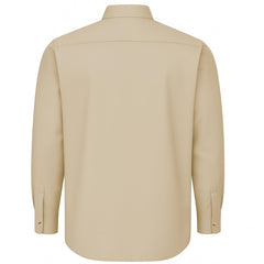 Tiger Hill Hunting Khaki Camo Shirt pocket detail showcases a larger utility pocket with pen sleeve