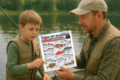 Tightlines freshwater and saltwater species ID, a handy chart for anglers exploring Alaska waters