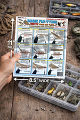 Portable layout ideal for tackle box storage and on-the-go fly tying sessions