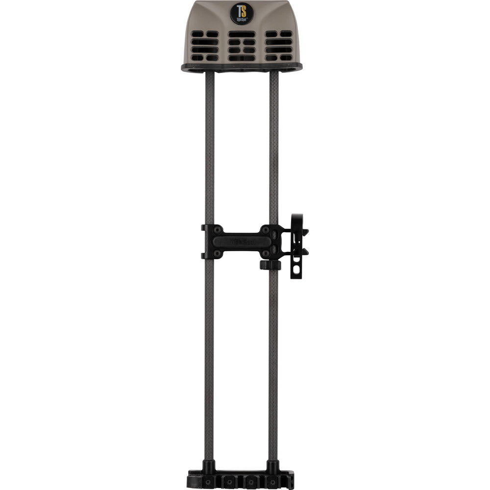 TightSpot Quiver Lite Granite RH front view showing five-arrow capacity and quick-draw access.