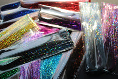 Pack of Tigofly 13-color Flashabou tinsel with 400 strands per bag