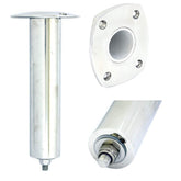 Tigress 4-Hole Swivel Rectangular Head Rod Holder on a boat gunnel demonstrates secure rod positioning.