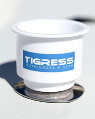 Tigress boat cup holder versatile-cup-sizes fits mugs bottles securely