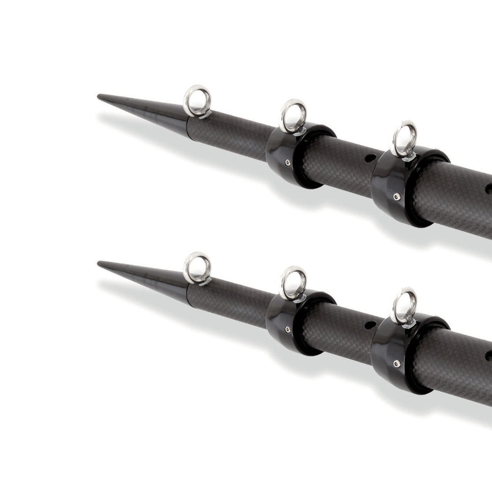 Tigress XD center rigger eyelets showing corrosion-resistant 316 stainless steel.
