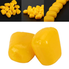 Tihebeyan soft corn baits bag close up shows realistic 1cm corn for freshwater carp fishing