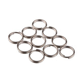 TIKING titanium small split rings 10mm pack for secure attachments in jewelry and EDC