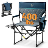 TIMBER RIDGE aluminum camping directors chair folded for compact travel.