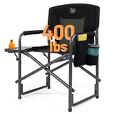 TIMBER RIDGE aluminum oversized camping chair folded for effortless travel and compact storage.