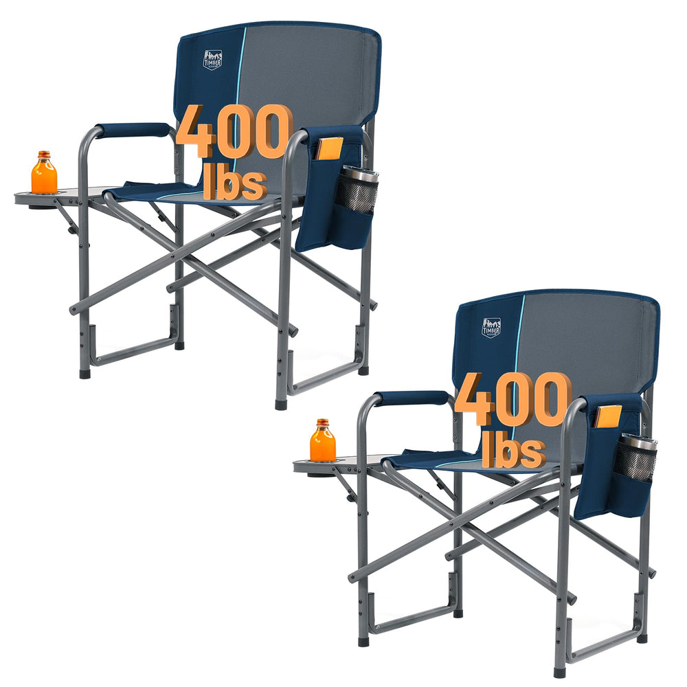 TIMBER RIDGE oversized chair front view shows a sturdy aluminum frame for outdoor seating.