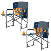 TIMBER RIDGE oversized chair front view shows a sturdy aluminum frame for outdoor seating.