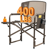 TIMBER RIDGE aluminum oversized camping chair provides stable outdoor seating