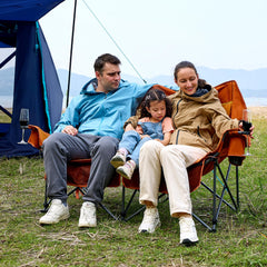 Timber Ridge Double Camping Chair back view highlights high-back comfort