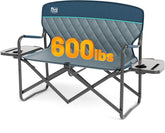 TIMBER RIDGE double camping chair open front view demonstrating two-person seating