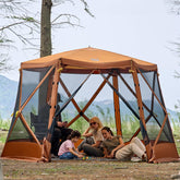 TIMBER RIDGE Easy Pop Up Gazebo setup provides instant shade and shelter.