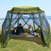 Timber Ridge Easy Pop-Up Gazebo Setup shows fast shade and ready-to-use shelter