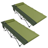 Timber Ridge extra-wide camping cot assembled with a stable frame for comfort