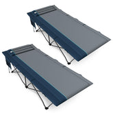 TIMBER RIDGE extra wide camping cot offers a spacious surface for outdoor comfort.
