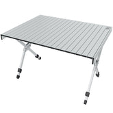 Timber Ridge folding table top rolled for easy transport and quick setup.