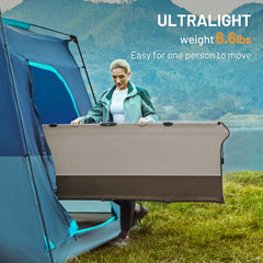 TIMBER RIDGE lightweight camping cot carry bag highlights convenient transport