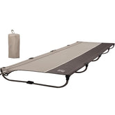TIMBER RIDGE lightweight camping cot setup demonstrates fast 20 second assembly