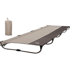 TIMBER RIDGE lightweight camping cot setup demonstrates fast 20 second assembly
