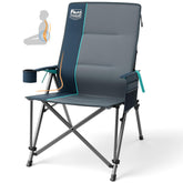 Timber Ridge oversized chair lumbar-support feature promotes comfort during camping.