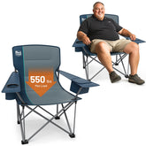Timber Ridge oversized folding chair open front view for extended outdoor use