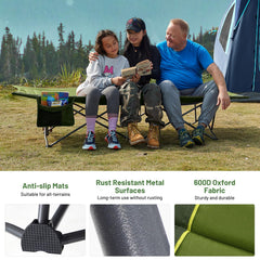 TIMBER RIDGE sturdy X-shape frame illustrating durable construction