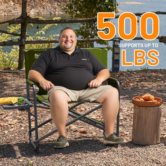 TIMBER RIDGE XXL folded chair for compact transport and storage