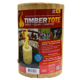Timber Tote campfire flame shows clean, controlled heat for safe outdoor use.