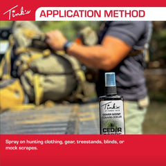 Tink's Cedar Cover Scent around blinds for odor control.