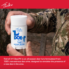 Close-up of Tink’s Doe-P wax-based formula for mess-free application
