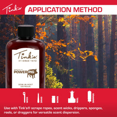 TINK'S attractant applied around hog traps to draw boars.