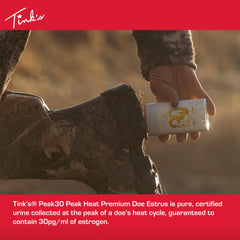 Tink's Peak30 dial-up wax formula shown for clean, mess-free application on gear.