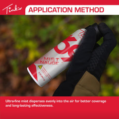 Silent spray tip reduces deer spook during field application.